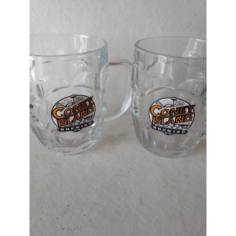 Coney Island Brewing Co. - (2) 20 oz Beer Mugs